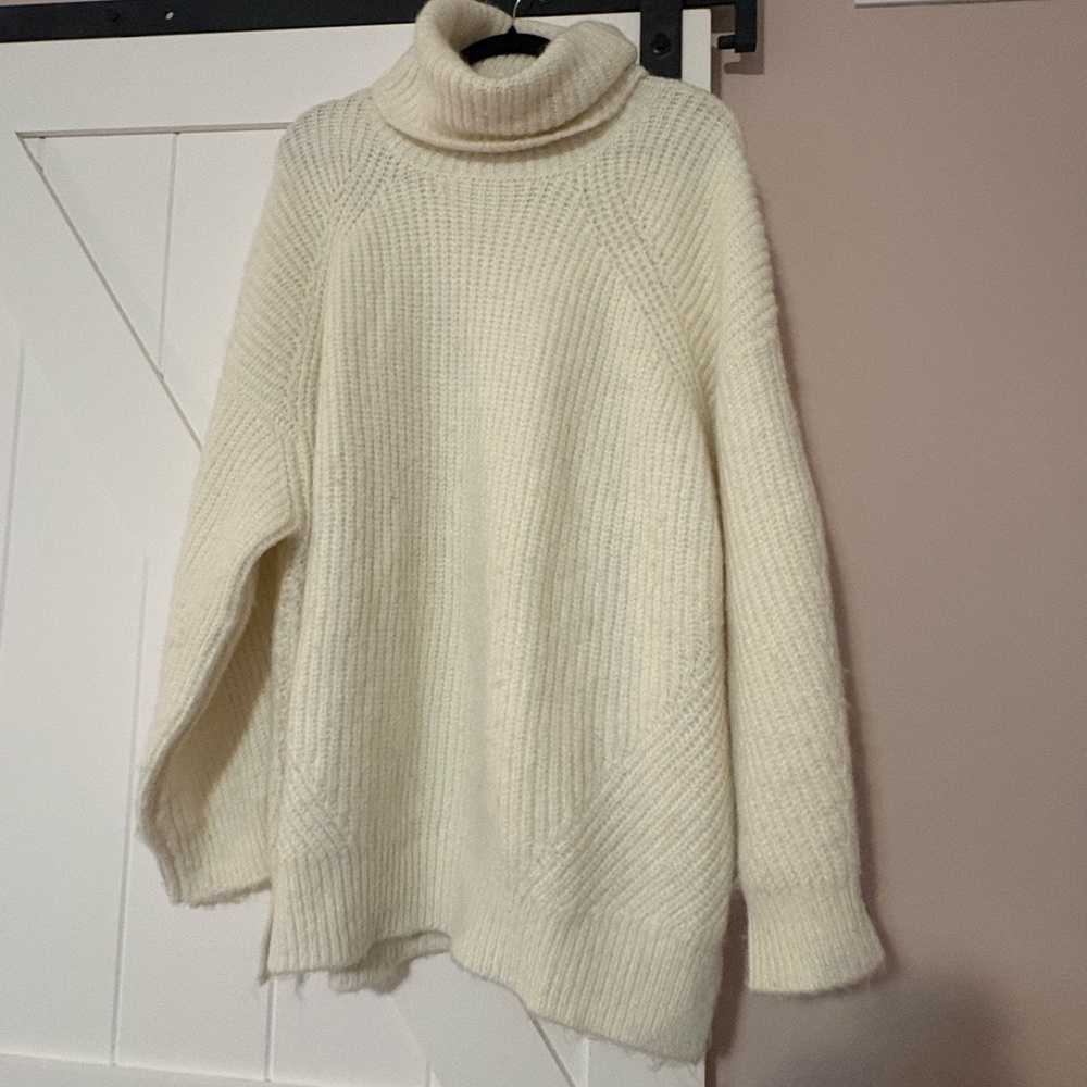 Sundance Cream Turtleneck Sweater